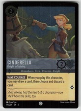 Cinderella Knight in Training Cold Foil Rise of the Floodborn 176/204 Lorcana NM
