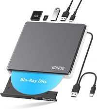 External USB 3.0 Type C Blu Ray CD DVD Burner Drive