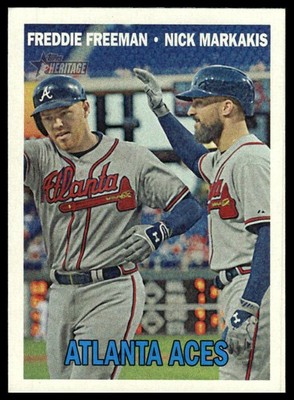 2016 Topps Heritage Atlanta Aces (Freeman / Markakis) #396   Atlanta Braves