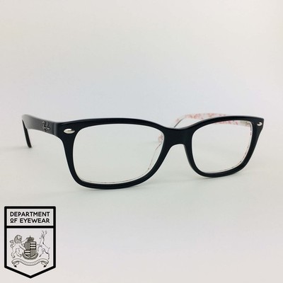RAY-BAN Brille SCHWARZ RECHTECKIG Brillengestell MOD: RB5228 5014 53