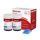 sinocare Blood Glucose Test Strips x 50 & Lancing Devices x 50 Diabetic Strips
