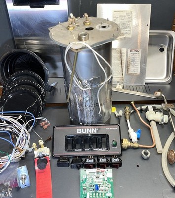 BUNN Coffee CW Commercial Series Parts Lot,  3 Burner  -Tank, Valves, Electrical