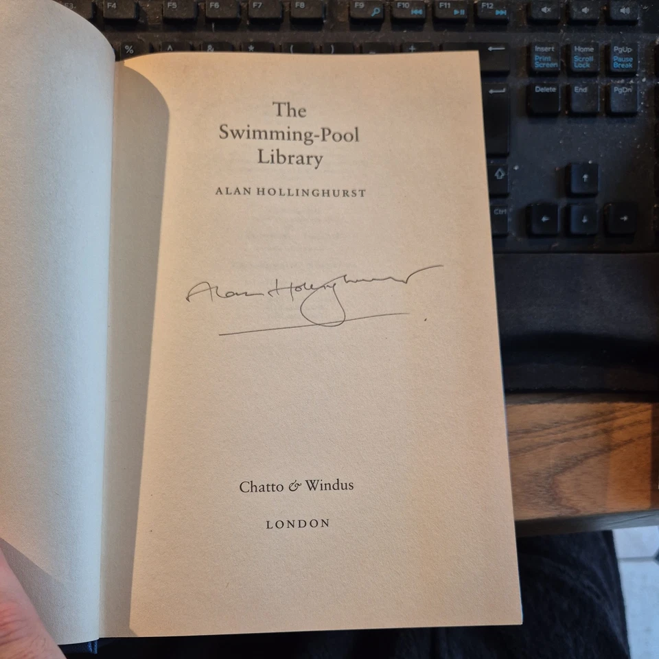 The Swimming-Pool Library Alan Hollinghurst Signed First Edition Gay Hardback - Image 2 of 4