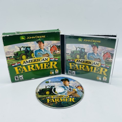 #ad John Deere American Farmer Windows PC CD ROM 2005 Farming Simulator Game $15.99