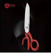 PIN-BRT-8 Red Superior Grade Professional Brazilian Style Tailor Scissors Felt