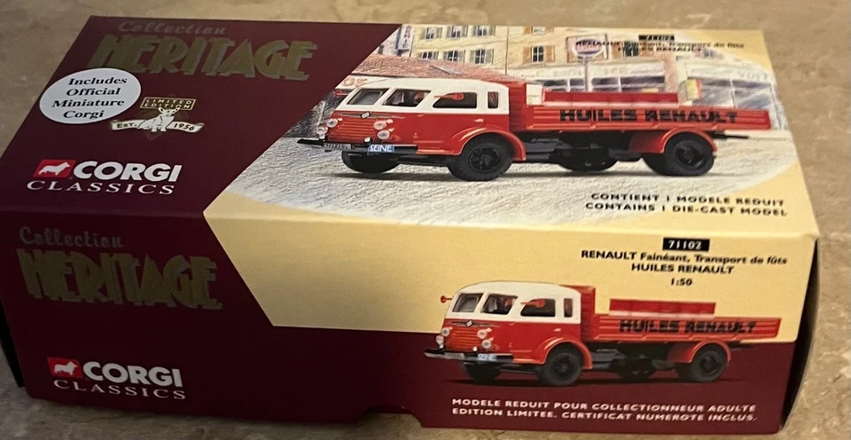 Corgi # 71102 Renault Faineant Transport de futs Huiles Renault  Die-Cast - Image 2 of 4