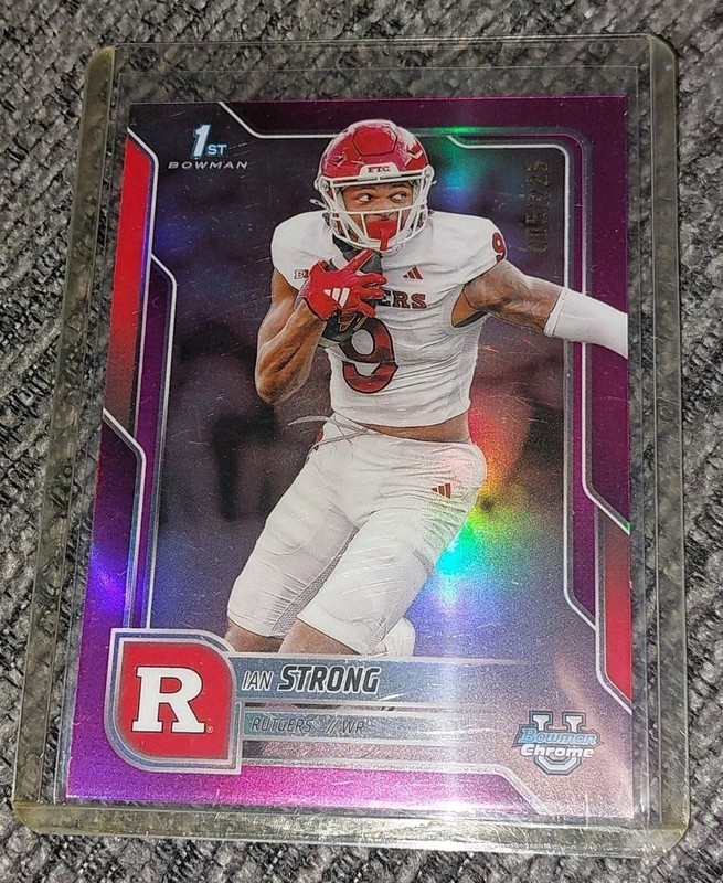2025 Bowman University Chrome - Ian Strong #119 Fuchsia Refractor #005/225 (RC)