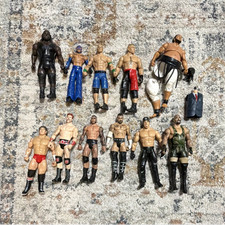 WWE Action Figures Mixed Lot 10+ John Cena, Roman Reigns, Rey Mysterio