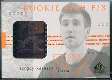 2013-14 Sergey Karasev Rookie Card SP Authentic Rookie Film F/X #95 Cavaliers