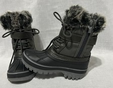 Dream Pairs Kids Winter Snow Boots Size 2 Kriver 3 Waterproof Mid Calf Side Zip