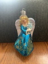 Old World Christmas Angel Collection Glass Blown Ornaments for Christmas Tree