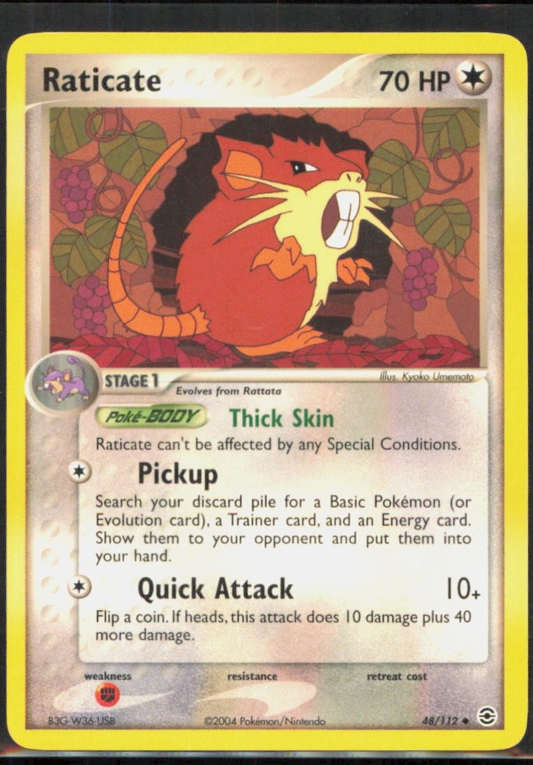 Raticate Uncommon FireRed & LeafGreen #48/112 [Near Mint] Pokemon TCG