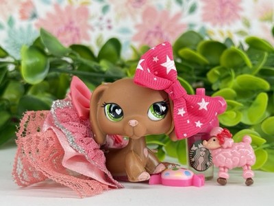 Littlest Pet Shop chien teckel #556 #1010 authentique