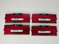 Corsair Vengeance 16GB 4x4GB DDR3 1600MHz PC3-12800 CL9 Desktop RAM Red