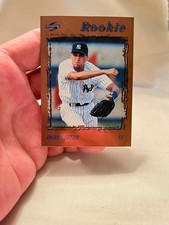 Score 1995 Derek Jeter Rookie Dugout Collection #106/110 Yankees Baseball