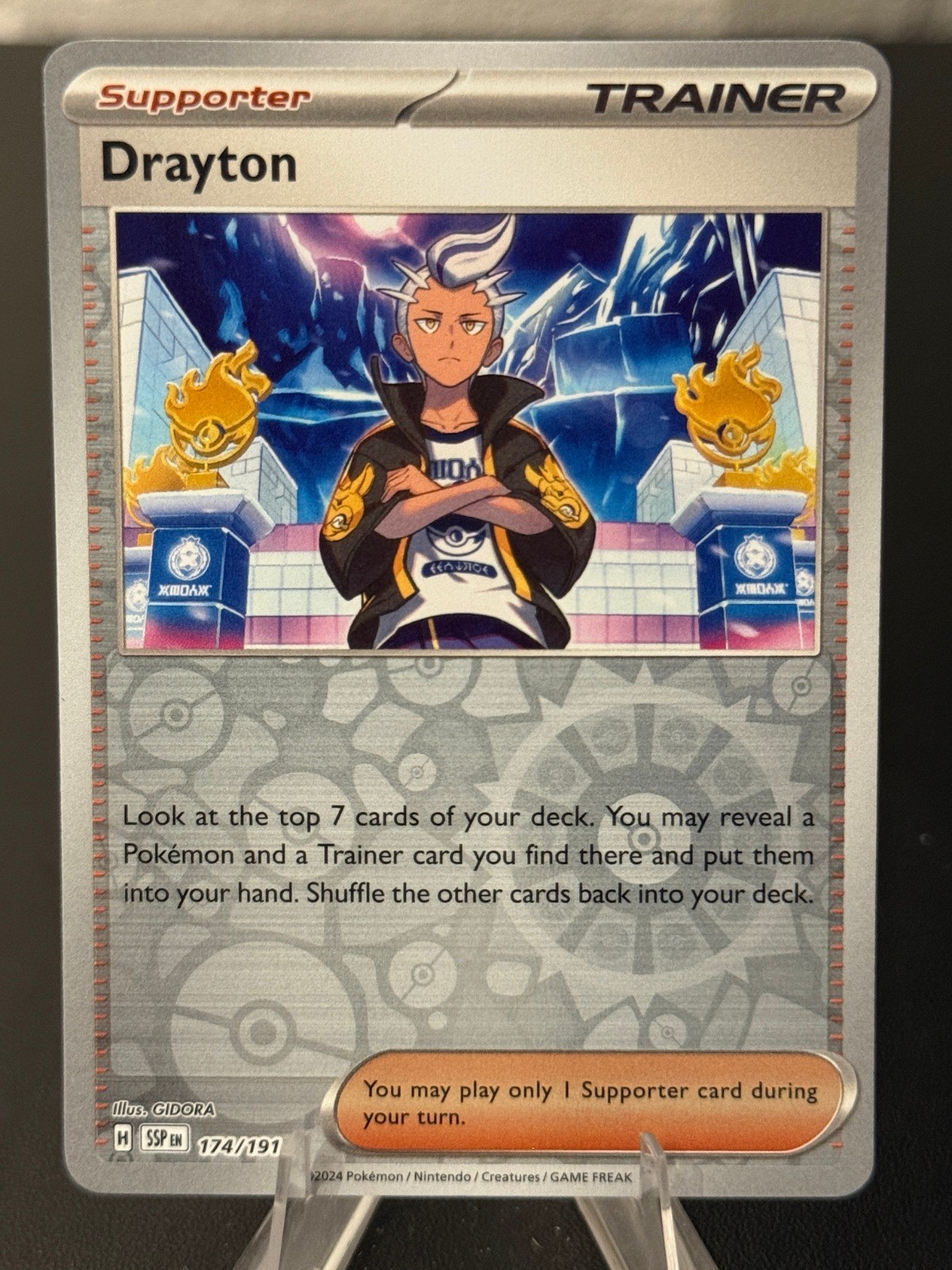 Drayton Reverse Holofoil Uncommon SV08: Surging Sparks 174/191 NM