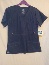 Womems Scrub Top Size Xs Navy Blue
