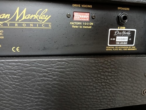 Amplificatore Dean Markley K 50 con cavi funzionante integro - Imagen 7 de 11