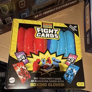 Rock ‘Em Sock ‘Em Robots Fight Cards Card Game with Two Boxing Gloves