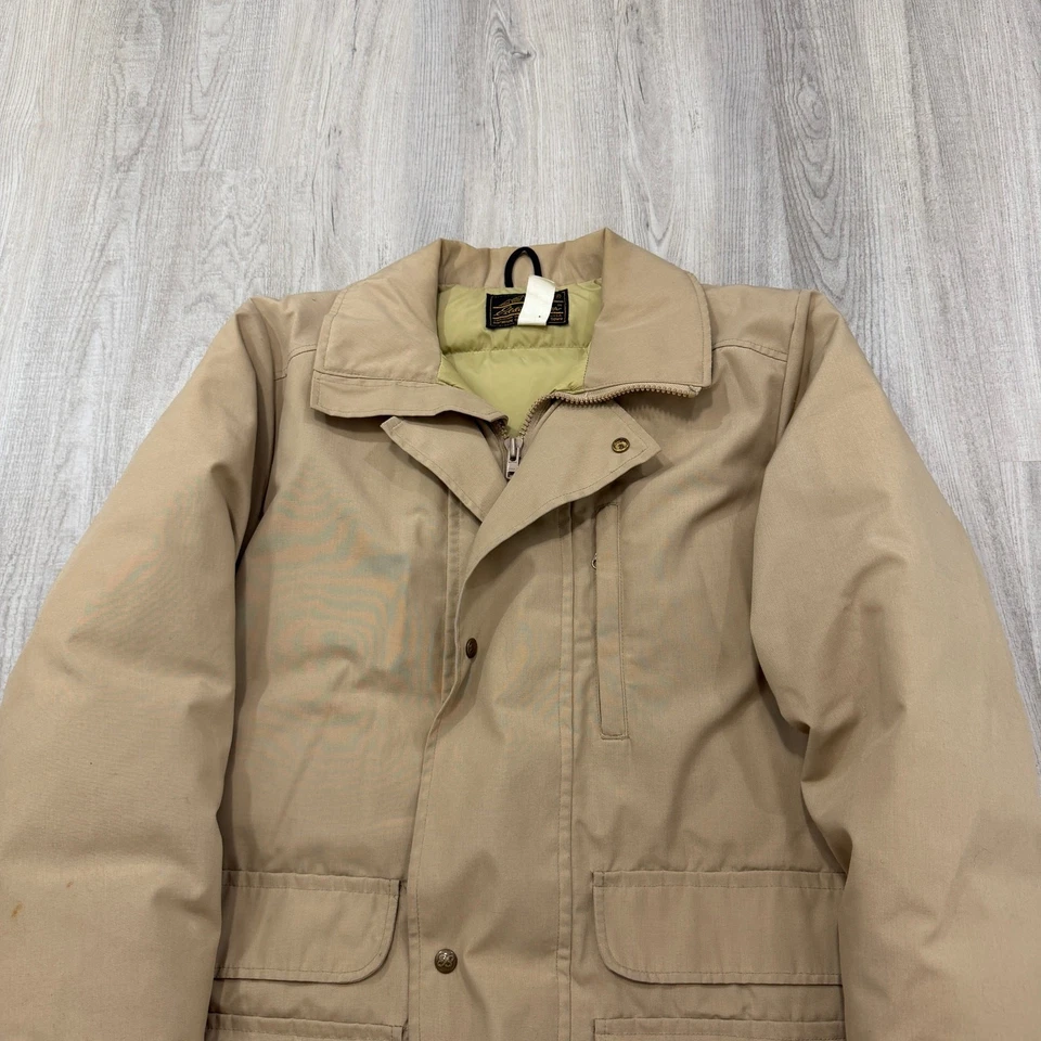 Chaqueta Parka De Colección Eddie Bauer Plumón De Ganso Para Hombre 2XL Abrigo Largo Tostado Años 80 Senderismo Foto 2 de 4