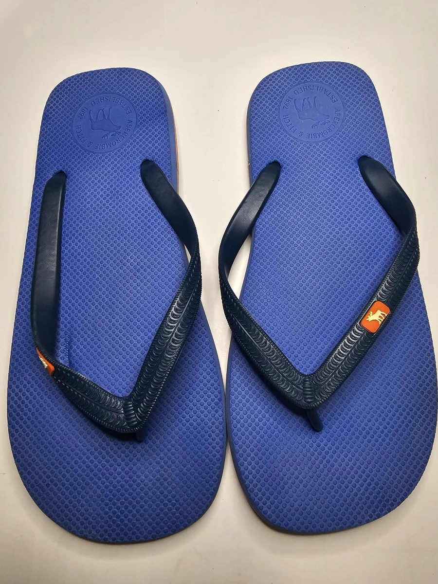 Abercrombie & Fitch A&F Pink and dark blue Braided flip flops. Abercrombie & Fitch Flip Flops for Women for sale | eBay main image 3