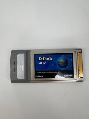 ~ Vintage D-Link Air Wireless Network DWL-650 Air 2.4 GHz Cardbus Adapter