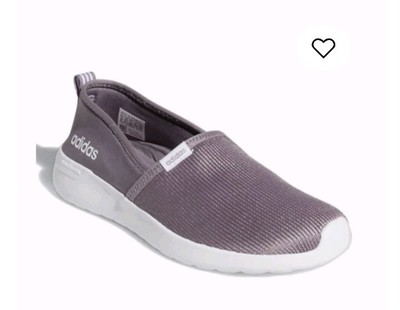 Adidas Ladies 10 Cloudfoam Lite Racer Slip-on Sneaker Loafer Shoes Purple FX3305