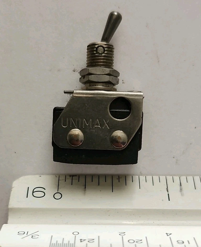 INTERRUPTOR DE PALANCA UNIMAX 1SB1-2 2 unidades, nuevo stock antiguo, pequeño mini, micro Foto 4 de 4