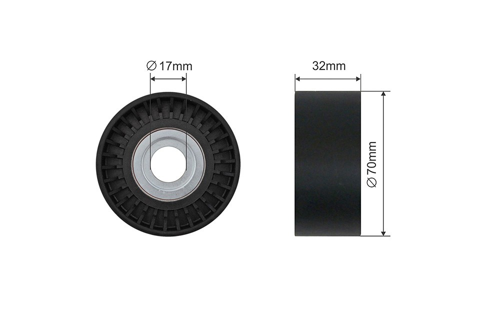 Fits NTY RNK-BM-055 V-RIBBED BELT PULLEY IDLER ⭐UK Stock⭐