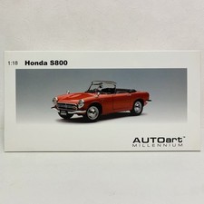 AUTOart MILLENNIUM AUTOart 1/18 Honda S800 Red Honda Red Minicar el Car
