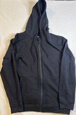 Mondetta Outdoor Project Men's Black Solid Fleece Full Zip Hoodie Pockets L