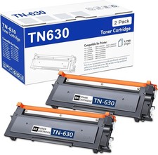 TN630 Toner Cartridge for Brother TN-630 Toner Cartridge Black High Yield Wor...