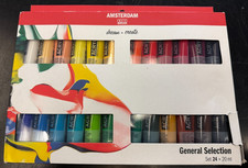 Amsterdam Acrylic Colour Paint Set - 24 x 20ml Tubes