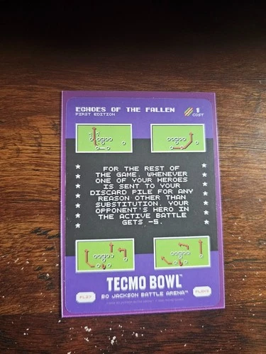 2026 Bo Jackson Battle Arena Techmo Bowl SP Play Card PL-27 Echoes Of The Fallen