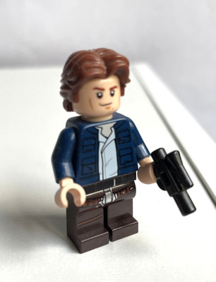 Han Solo, dunkelbraune Beine Holster Muster LEGO Star Wars Minifigur sw0879 75192