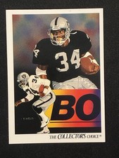 🏈🔥1991 Upper Deck Bo Jackson #93 Raiders MLB Star Dual Sport Legend 💎✨