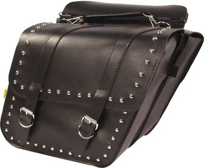 Willie & Max Studded Slant Saddlebag Motorcycle Street Bike SB702 63-00841