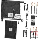 Waterproof Camping Tarp Shelter for Backpacking, Hiking, 10 FT x 12 FT Black