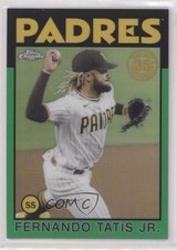 2021 Chrome 1986 Topps Baseball Green Refractor /99 Fernando Tatis Jr 0l7e