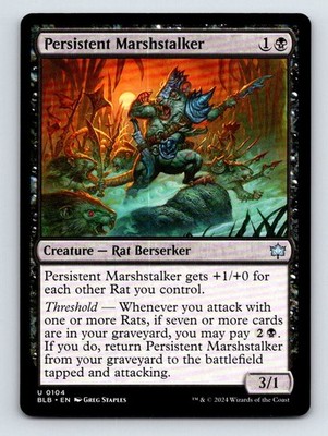 Persistent Marshstalker U Bloomburrow 104 NM