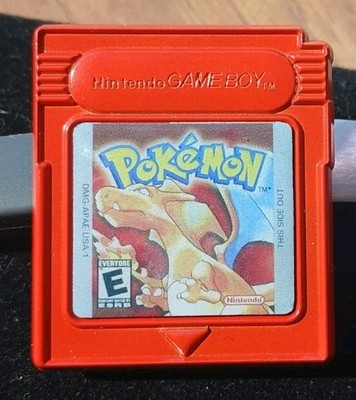 Pokemon RED Nintendo Game boy Cartridge Custom ENAMEL PIN 1998 Greatest Game 