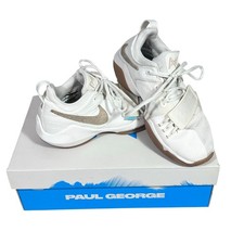 Nike PG 1 Paul George Basketball Sneakers Youth 4 White Oatmeal 880304-110