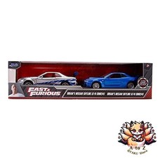 NEW Fast Furious Brian's Nissan Skyline GT-R R34 Silver Nissan GT-R R34 Blue