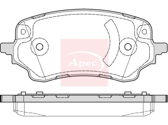 Brake Pad Set For Disc Brake Front For TRW System Fits Ford Puma APEC PAD2328