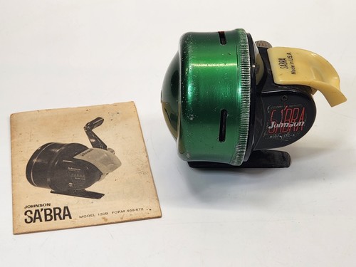 Vintage Johnson Sabra Model 130B Fishing Reel Made in USA - Picture 2 of 16