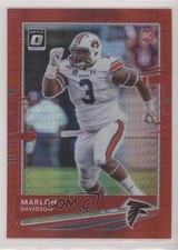 2020 Panini Donruss Optic Rookies Red Hyper Prizm Marlon Davidson #135 06y2