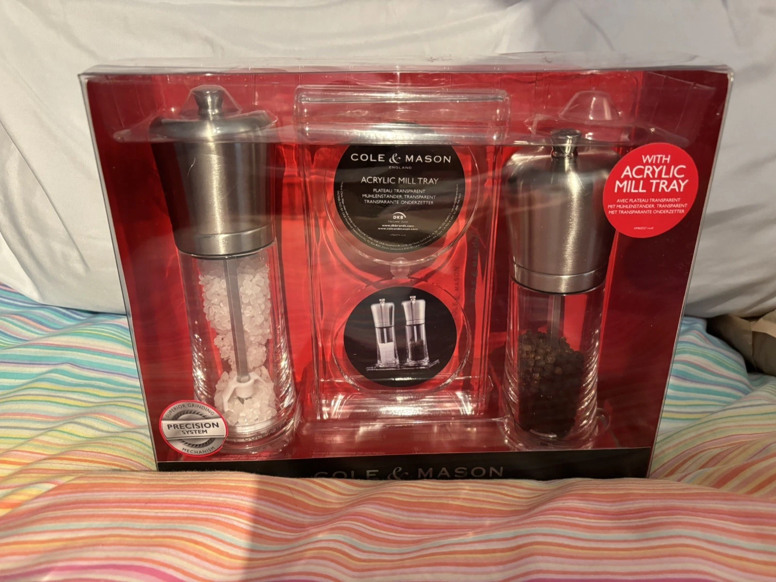 Cole & Mason Sandown Precision+ Salt Pepper Mills With Tray 180mm Tall Brand New
Opens in a new wind