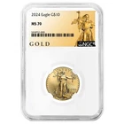 2024 $10 American Gold Eagle 1/4 oz NGC MS70 ALS Label