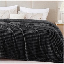 Plush Lightweight King Size Fleece Blanket 108x90 - Effortlessly Chic Comfort