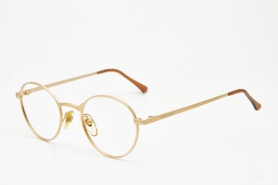 vintage Brille GIORGIO ARMANI 129 703 Oval Fassung Gold Minimalism 90s